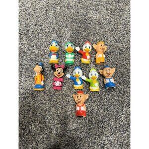Lot Of 10 Vintage Disney 1970 Pencil Toppers
